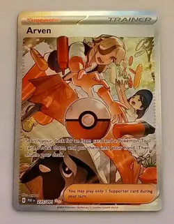 Arven 235/091 Paldean Fates Special Illustration Rare Pokemon TCG - NM - Image 1