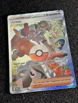 Pokemon TCG Arven 235/091 Paldean Fates Special Illustration Rare Trainer NM - Image 2