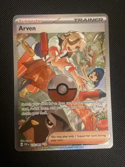 Pokemon Arven Special Illustration Rare SV: Paldean Fates 235/091 (NM) - Image 1