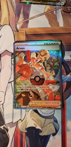 Pokemon TCG Arven Special Illustration Rare SV: Paldean Fates 235/091 NM - Image 1