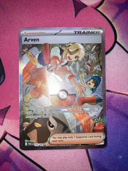 Arven 235/091 Paldean Fates Holo Special Illustration Rare Pokemon NM EN PAF SIR - Image 2