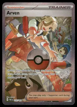 Arven 235/091 Special Illustration Rare Holo NM Pokemon SV: Paldean Fates - Image 1