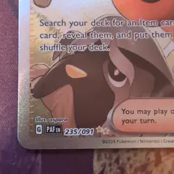 Arven 235/091 Special Illustration Rare Pokemon Paldean Fates NM - Image 5
