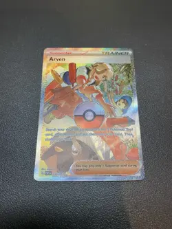 Arven 235/091 Special Illustration Rare Paldean Fates Pokemon NM - Image 1