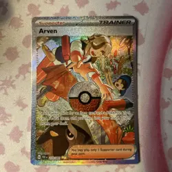 Arven 235/091 Special Illustration Rare Pokemon Paldean Fates NM - Image 1