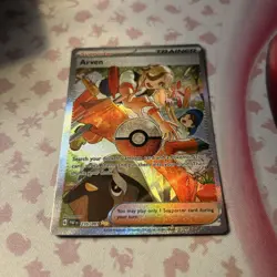 Arven 235/091 Special Illustration Rare Pokemon Paldean Fates NM - Image 2