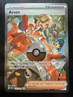Pokemon Arven Special Illustration Rare SV: Paldean Fates 235/091 (NM) - Image 1