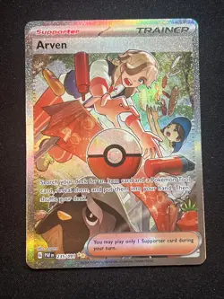 Arven - 235/091 - Special Illustration Rare - Paldean Fates - Pokemon - NM/M - Image 1