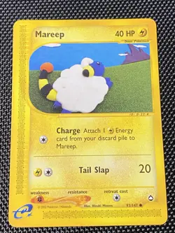 Mareep 93/147 Common Aquapolis Pokemon Card LP/NM - Image 1