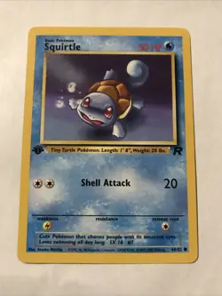 Pokemon TCG Squirtle Team Rocket 68/82 Regular 1st Edition Common Card - Image 1