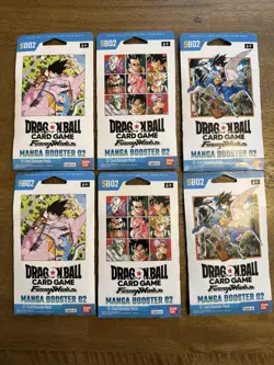 Dragon Ball Super Card Game Fusion World Manga Booster Pack SB02 Lot of 6 - Image 1