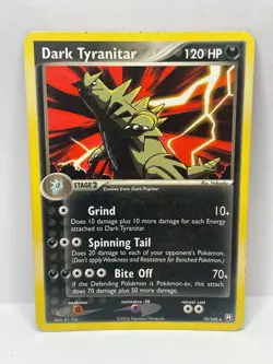 Dark Tyranitar Pokemon TCG Team Rocket Returns 19/109 Non-Holo Rare MP - Image 1