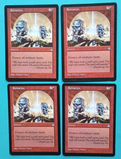 Magic the Gathering MTG Stronghold RUINATION X 4 VLP/EX R 1998 Nice ! - Image 1