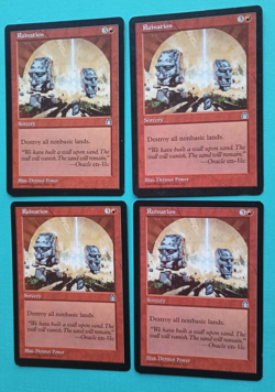 Magic the Gathering MTG Stronghold RUINATION X 4 VLP/EX R 1998 Nice ! - Image 2