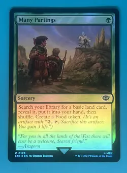 Mtg Lord Of The Rings Many Partings Foil - Image 1