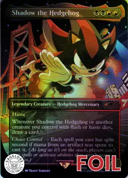MTG Shadow the Hedgehog (Rainbow) (2086) | NM Foil | Secret Lair Sonic {SLD} - Image 1