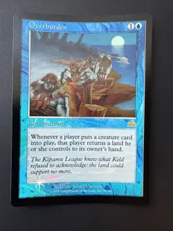 Overburden 39/143 FOIL Prophecy - VINTAGE Magic The Gathering 2000 - Image 2