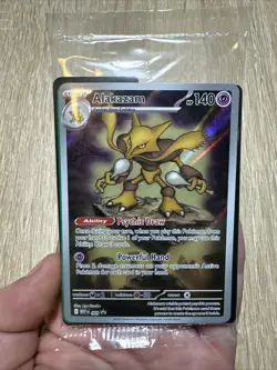 Pokemon TCG | Alakazam MEP # 009 Mega Evolution Black Star Promo **SEALED** - Image 1