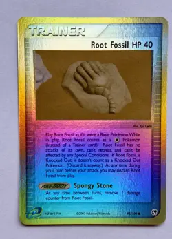 Root Fossil - 92/100 EX Sandstorm 2003 - E Reader - Pokemon TCG - Reverse Holo - Image 1