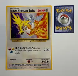 POKEMON Articuno Moltres Zapdos Jumbo PROMO Card 1999 Wizards Legendary - Image 5