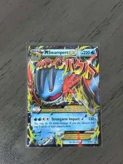 Pokemon TCG M Swampert EX XY87 XY Holo Black Star Promo - Image 1