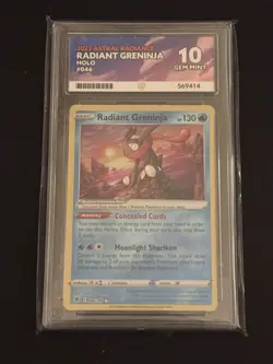 Pokemon Radiant Greninja 046/189 (Astral Radiance) | Ace 10 , not PSA - Image 1