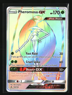 Pokemon PHEROMOSA GX 158/156 Full Art Ultra Rare (SM Ultra Prism) NM/Near Mint - Image 1