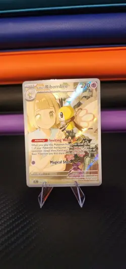 Pokemon TCG Lillie's Ribombee 164/159 Illustration Rare Journey Together - Image 1