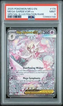2025 POKEMON MEG EN-MEGA EVOLUTION #178 MEGA GARDEVOIR EX PSA 9 - Image 1