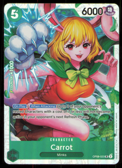 Carrot OP08-023 SR Two Legends One Piece English NM Foil - Image 1