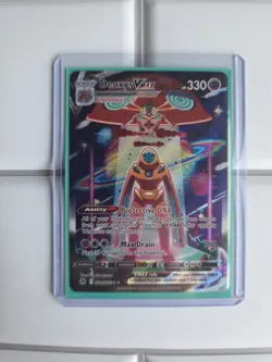 Pokemon Deoxys VMAX Ultra Rare TCG Card Crown Zenith: Galarian Gallery GG45/GG70 - Image 1