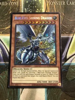 *** BLUE-EYES SHINING DRAGON *** SECRET RARE LCKC-EN008 YUGIOH! - Image 1