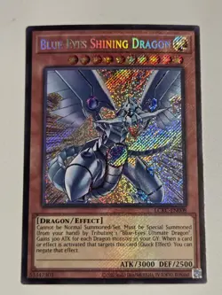 Blue-Eyes Shining Dragon LCKC-EN008 Secret Rare Yugioh Collection Kaiba Mint - Image 1