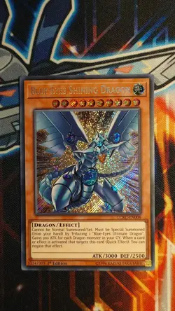 Blue-Eyes Shining Dragon LCKC-EN008 Secret Rare 1st Ed | Yu-Gi-Oh! Card - Image 1