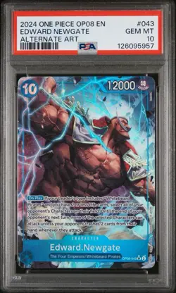Edward.Newgate (Parallel) OP08-043 Two Legends Foil PSA 10 - Image 1