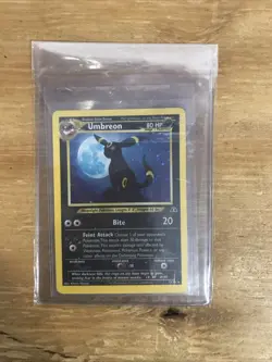 Vintage Pokemon TCG Umbreon Neo Discovery Holo Card 13/75 Unlimited Rare 2001 - Image 1