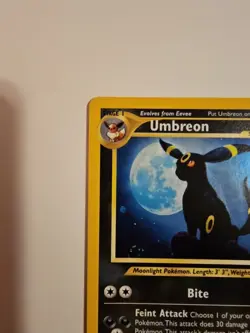 Pokemon TCG Umbreon Neo Discovery Holo Rare Card 13/75 Vintage - Image 2