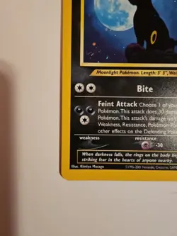 Pokemon TCG Umbreon Neo Discovery Holo Rare Card 13/75 Vintage - Image 5