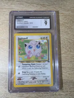 CGC 9 MINT Jigglypuff 2001 Southern Islands 8/18 Pokemon Card - Image 1