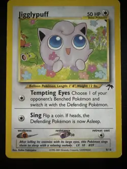 Jigglypuff 8/18 Southern Islands Promo Pokemon Card - Image 1