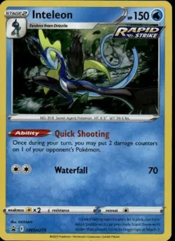 Inteleon Promo SWSH: Sword & Shield Promo Cards SWSH279 NM - Image 1