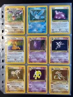 100% Complete Fossil Set 62/62 WOTC Vintage Pokemon Cards HOLO 1999 - Image 2