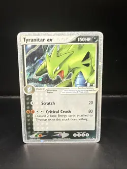Pokemon TCG Tyranitar EX 17/17 Pop Series 1 Ultra Rare Holo Card - Image 3