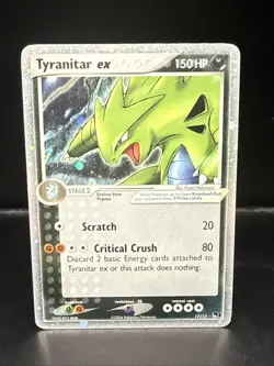 Pokemon TCG Tyranitar EX 17/17 Pop Series 1 Ultra Rare Holo Card - Image 4