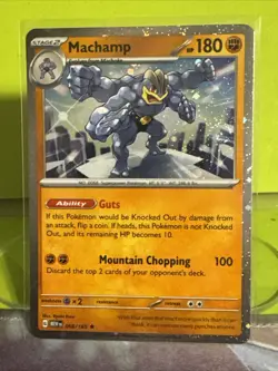 Machamp 068/165 Cosmo Holo 151 Sam’s Club Promo Pokemon Card SWIRL!!!! - Image 2
