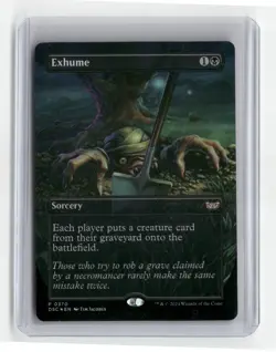 Exhume (Borderless) Commander: Duskmourn: House of Horror Foil - Image 1