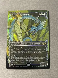 Yorion, Sky Nomad NM Halo Foil MTG March Of The Machine Unplayed - Image 1