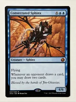 MTG Magic The Gathering: Iconic Masters: Consecrated Sphinx Mythic #047/249 - LP - Image 1
