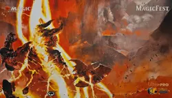 Lightning Bolt Magicfest Playmat - TCF MTG Magic Fest - Image 1
