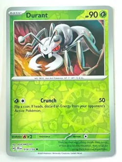 Durant 014/159 Reverse Holo Journey Together Pokemon TCG Pack Fresh Near Mint NM - Image 1